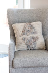 Crochet Bobble Stitch Pillow Pattern - Easy Crochet