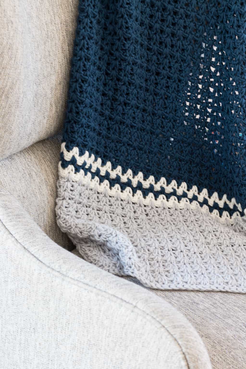 Bernat Relaxing V-Stitch Crochet Blanket​