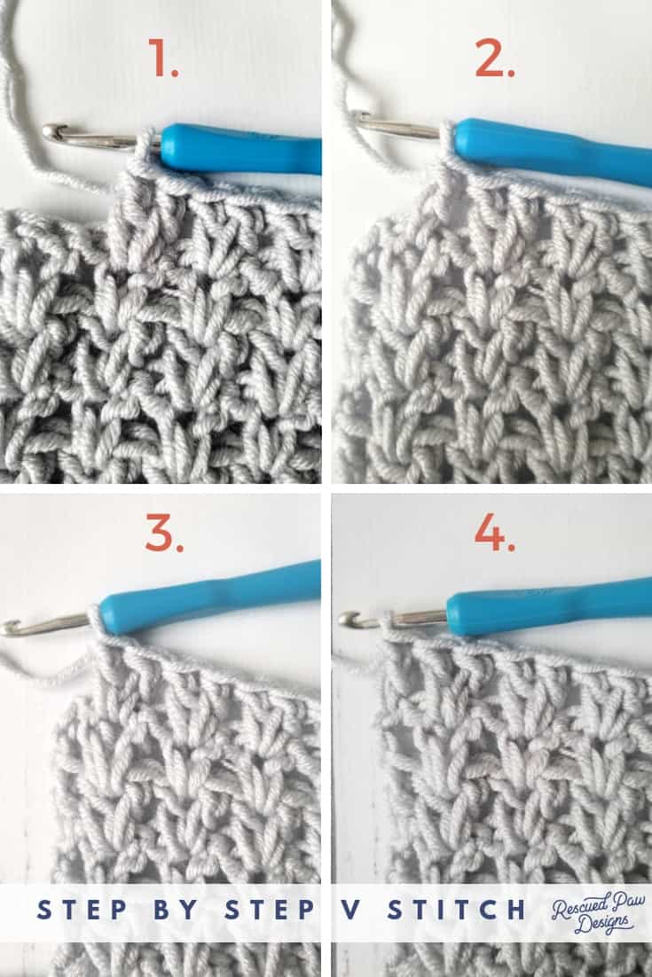 Double crochet discount v stitch blanket