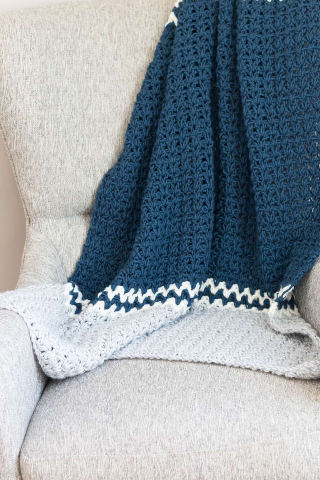 How To Crochet A V Stitch Blanket Easy Crochet