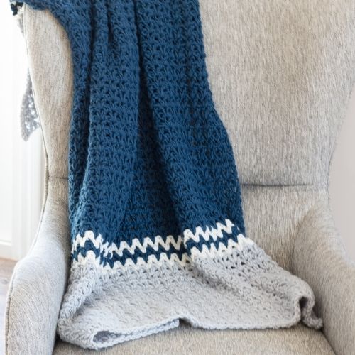 Easy V-Stitch Crochet Blanket Pattern