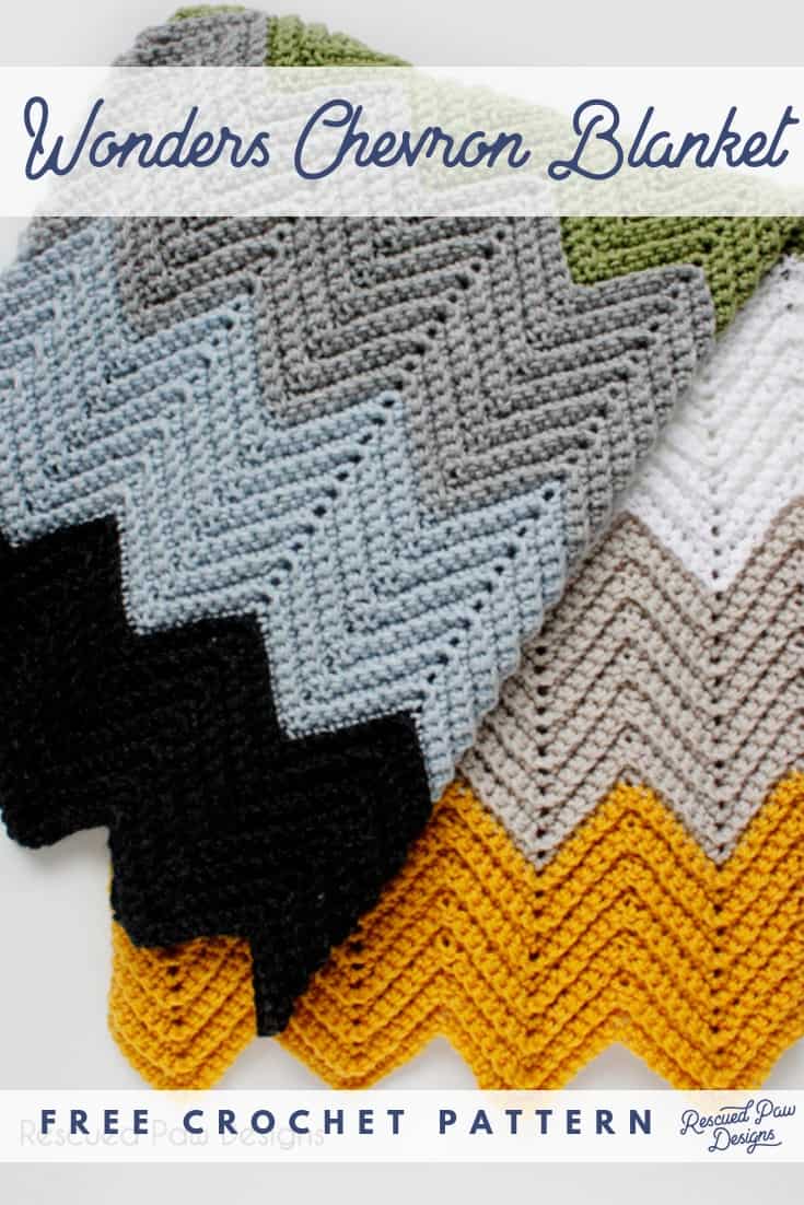 How to Crochet a Chevron Blanket  