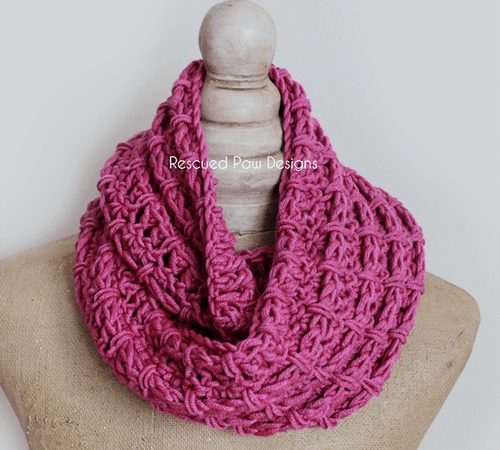 Pink Crochet Cowl Pattern