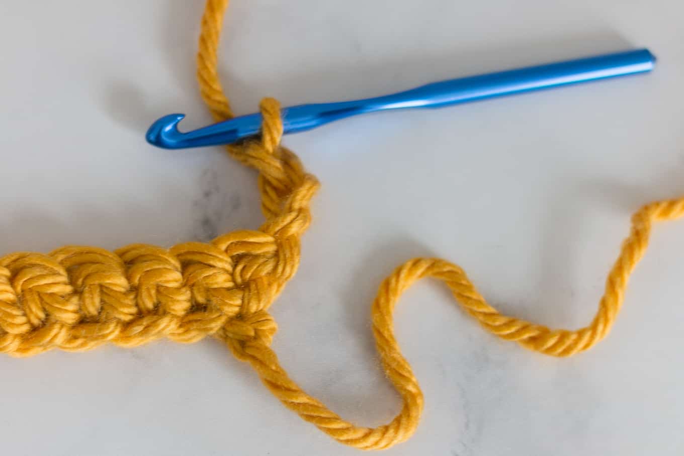Chaining in crochet 