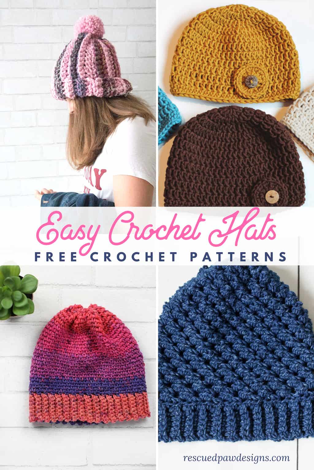 Easy Crochet Hat Patterns For Beginners Easycrochet Com,What Are Potstickers Made Out Of