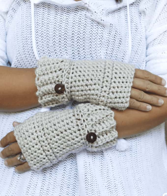 Top Free Crochet Patterns for Fingerless Gloves and Mittens - Easy