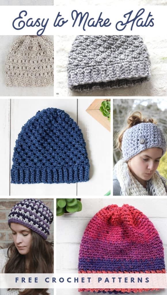 easy crochet hat patterns for beginners free