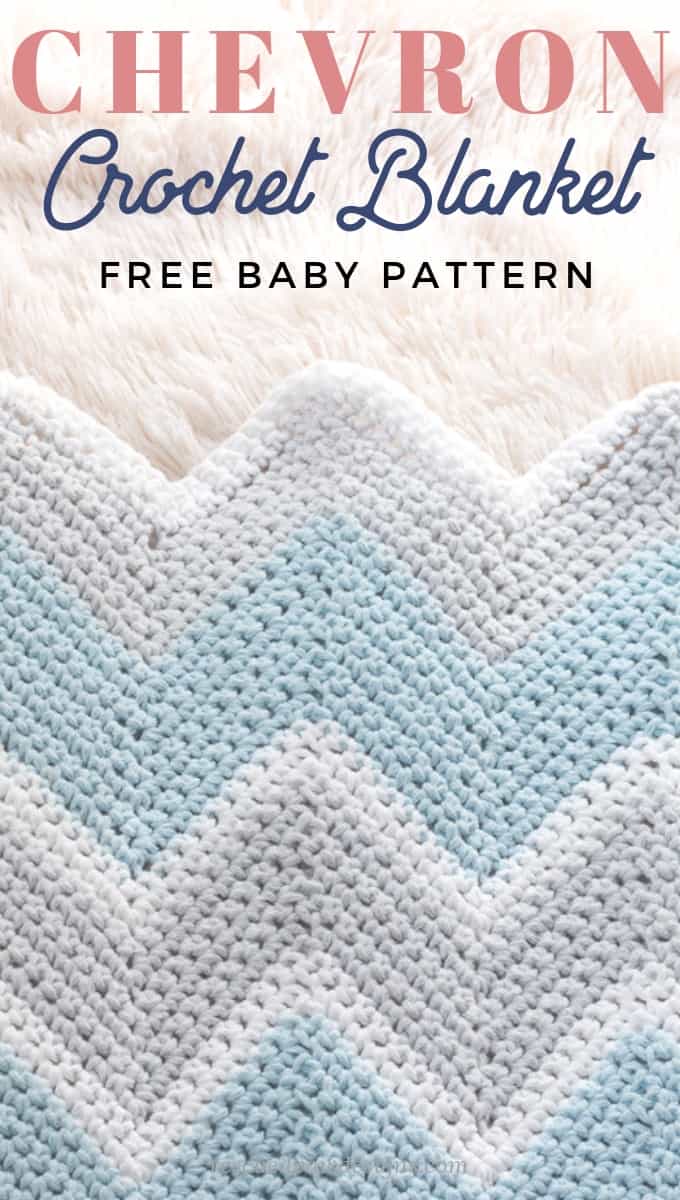 single crochet chevron baby blanket pattern