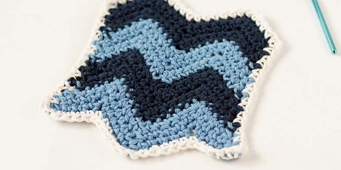 Chevron Dishcloth Crochet Pattern