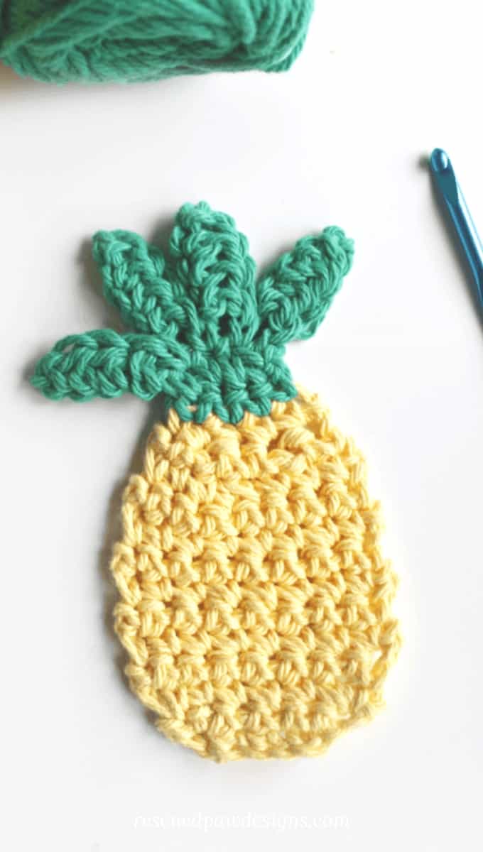 single pineapple crochet pattern graph