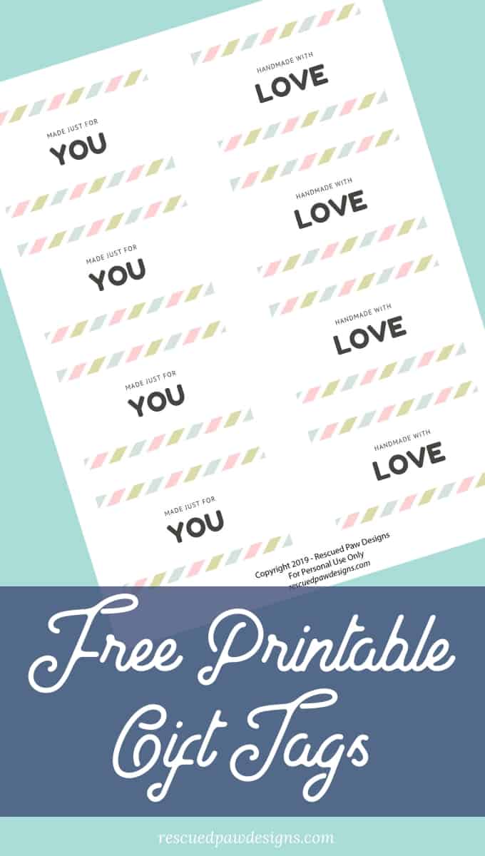 FREE “Handmade With Love” Printable Gift Tags - Start Crochet