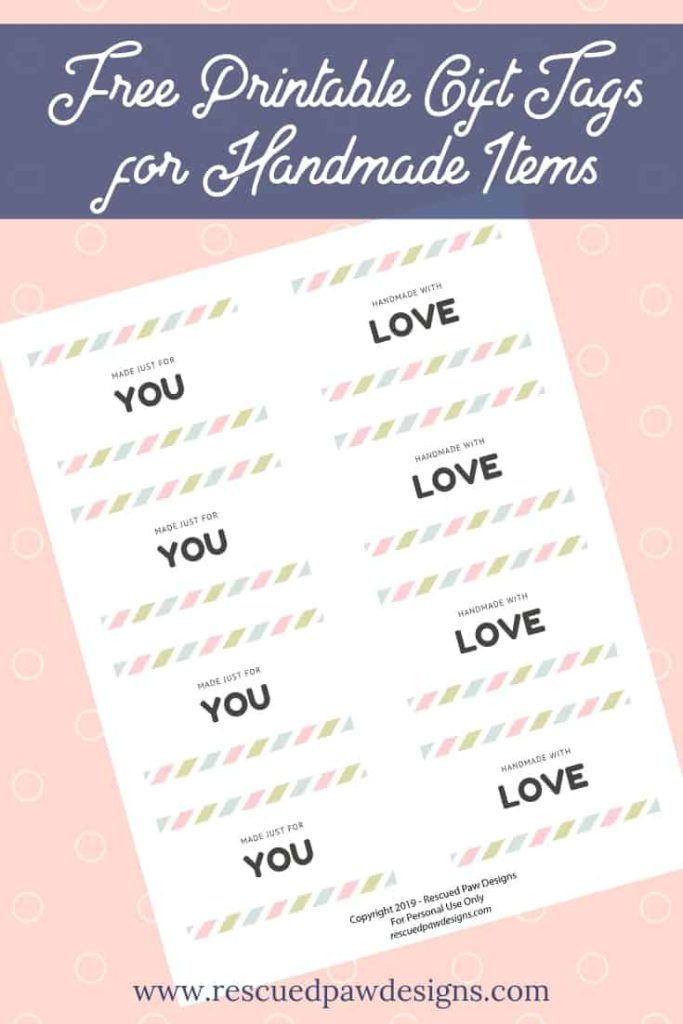 Free Printable Tags for Crochet