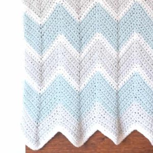Crochet Chevron Baby Blanket Pattern