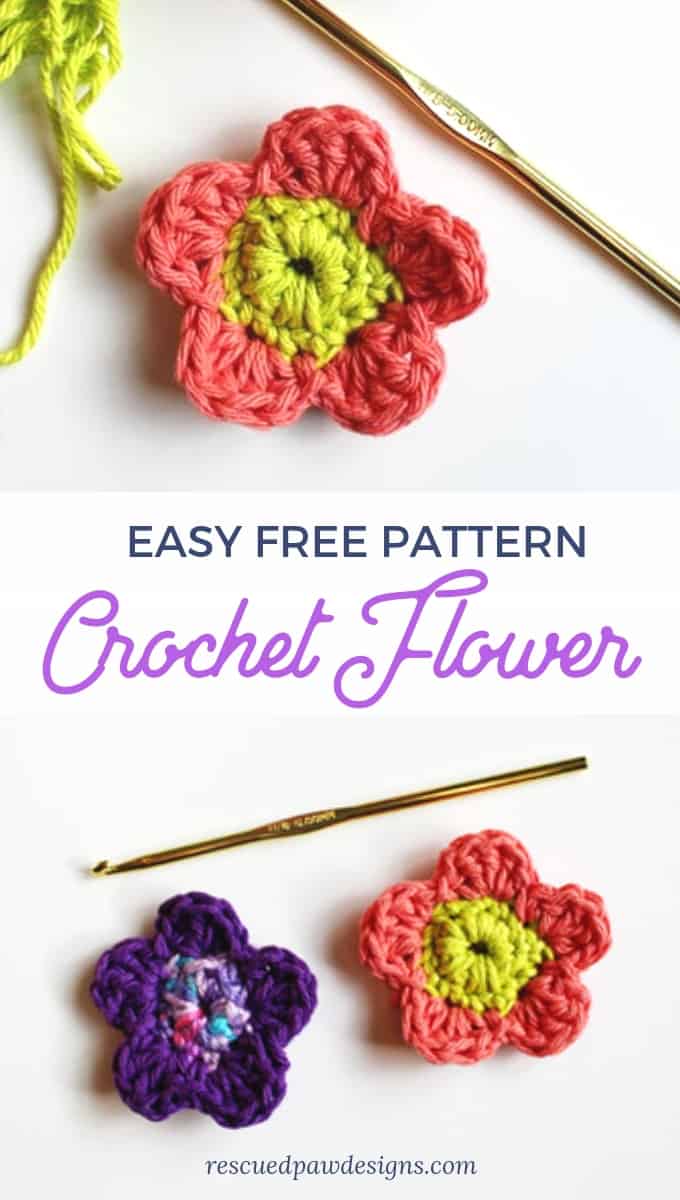 Simple crochet deals flowers for beginners