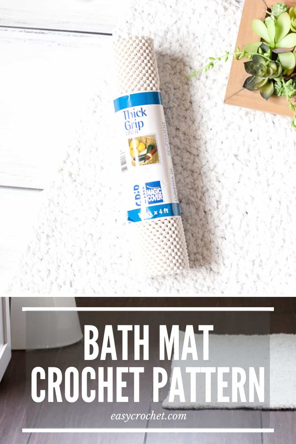 Bath Mat Crochet Pattern Free via @easycrochetcom