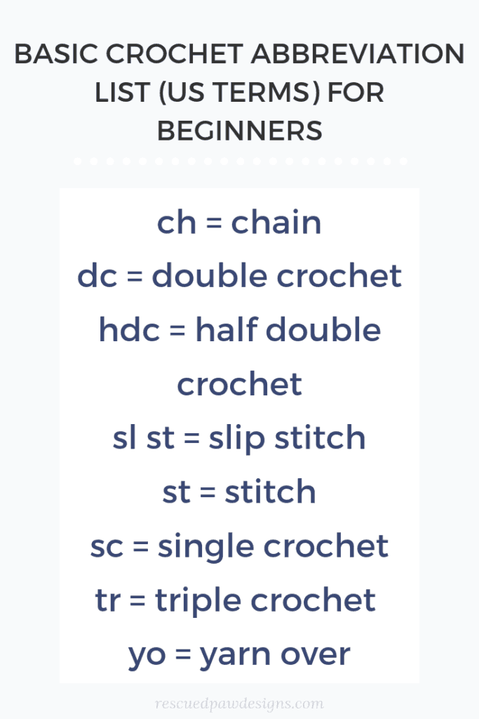 Crochet Abbreviations and Definitions - EasyCrochet.com