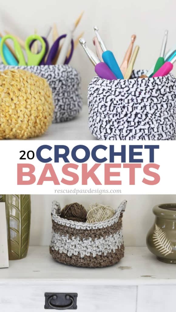 Spikes Yarn Basket Free Crochet Pattern