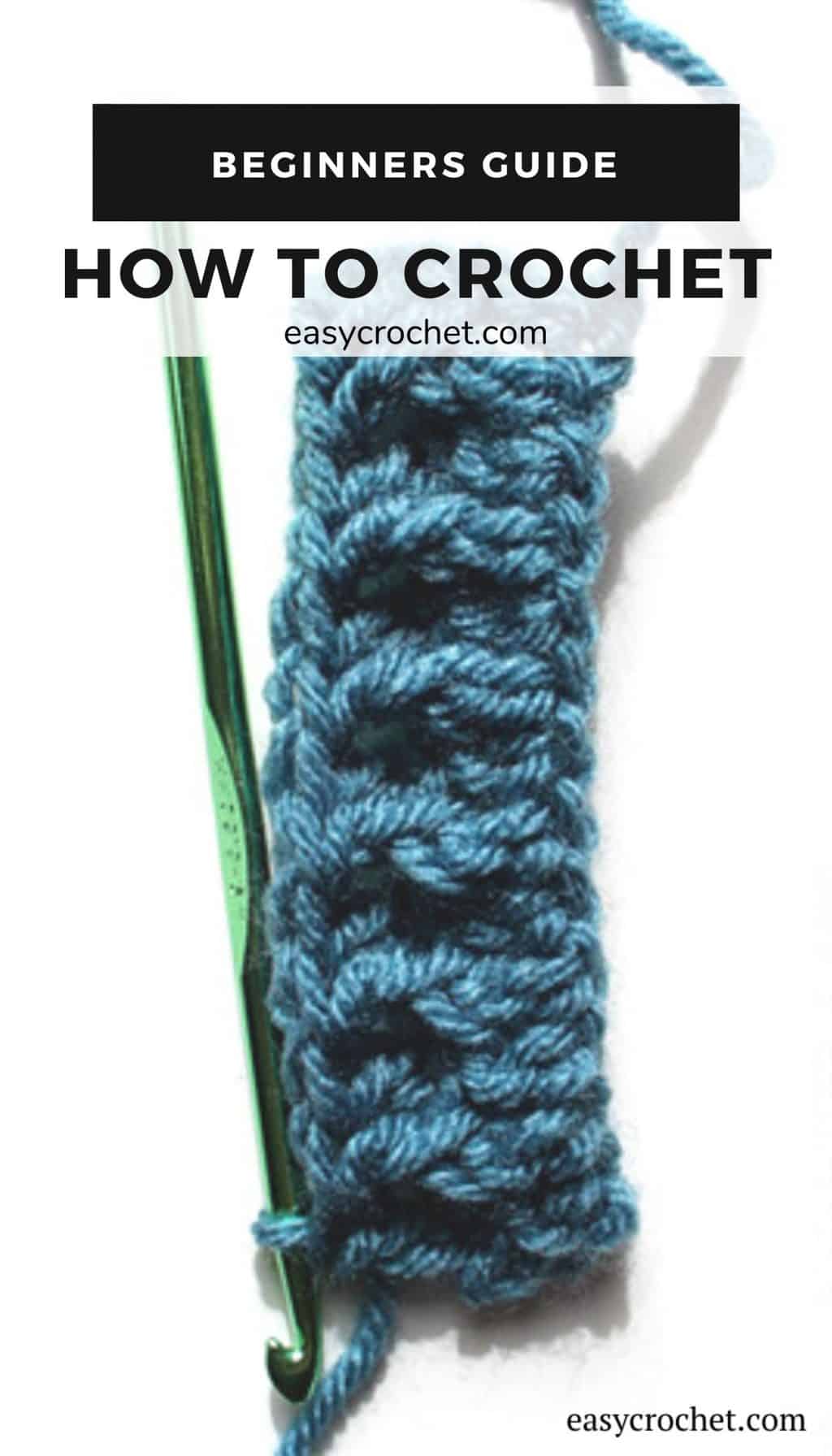 Learn how to crochet with our beginner guide! Explains everything you need to know to start crocheting today! Find complete guide at Easycrochet.com via @easycrochetcom