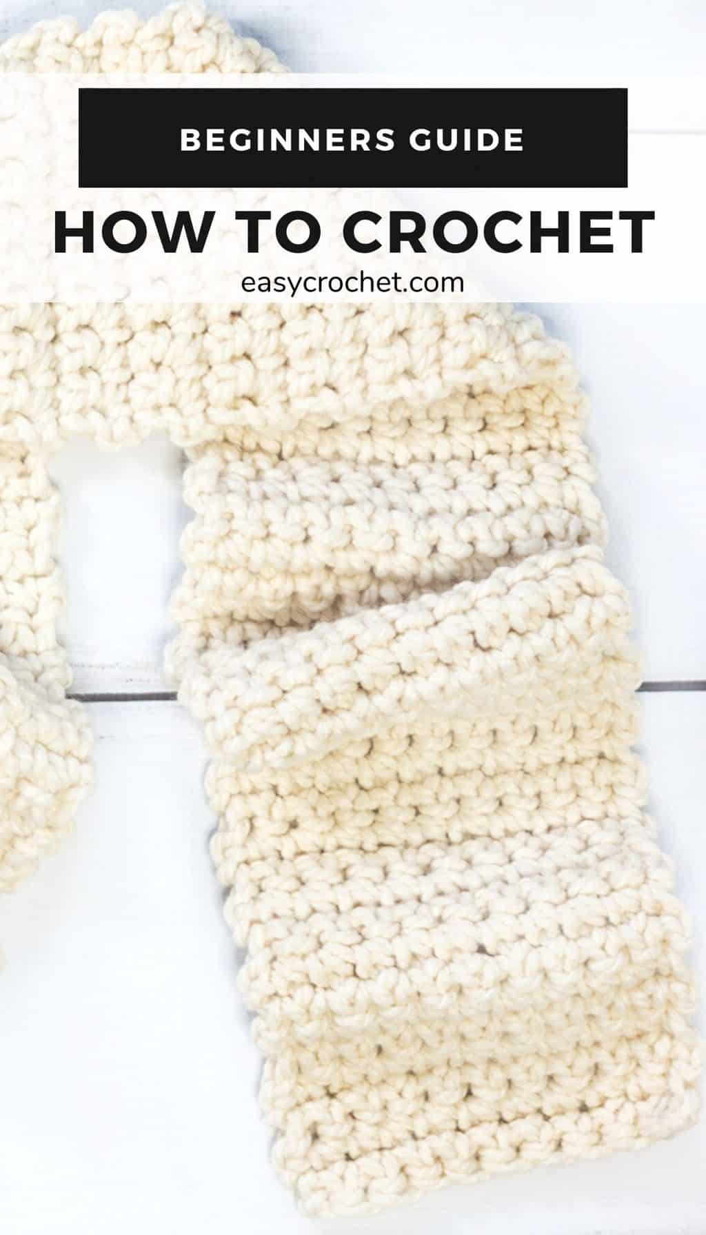 Learn how to crochet with our beginner guide! Explains everything you need to know to start crocheting today! Find complete guide at Easycrochet.com via @easycrochetcom