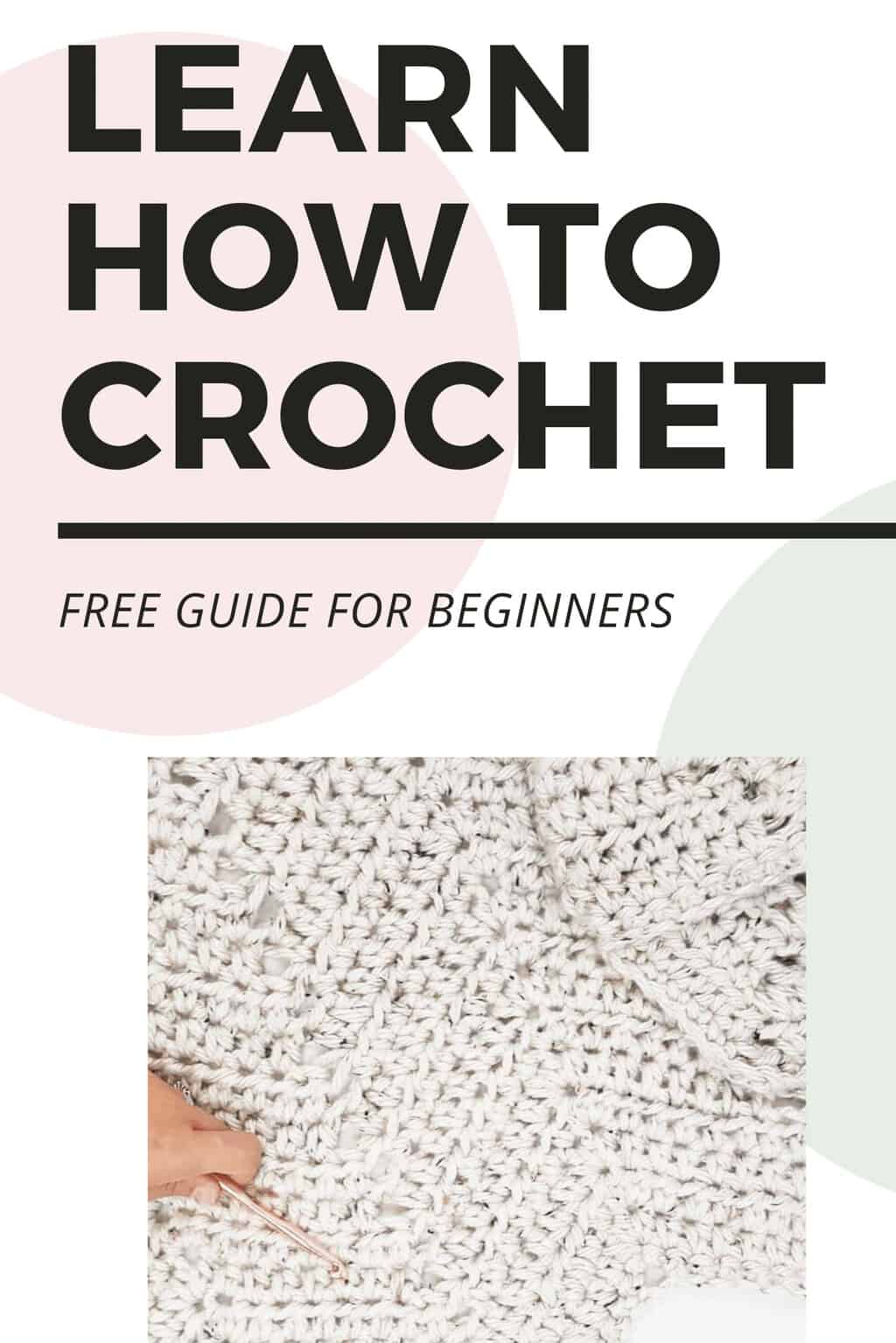 Learn how to crochet tutorial and resource 