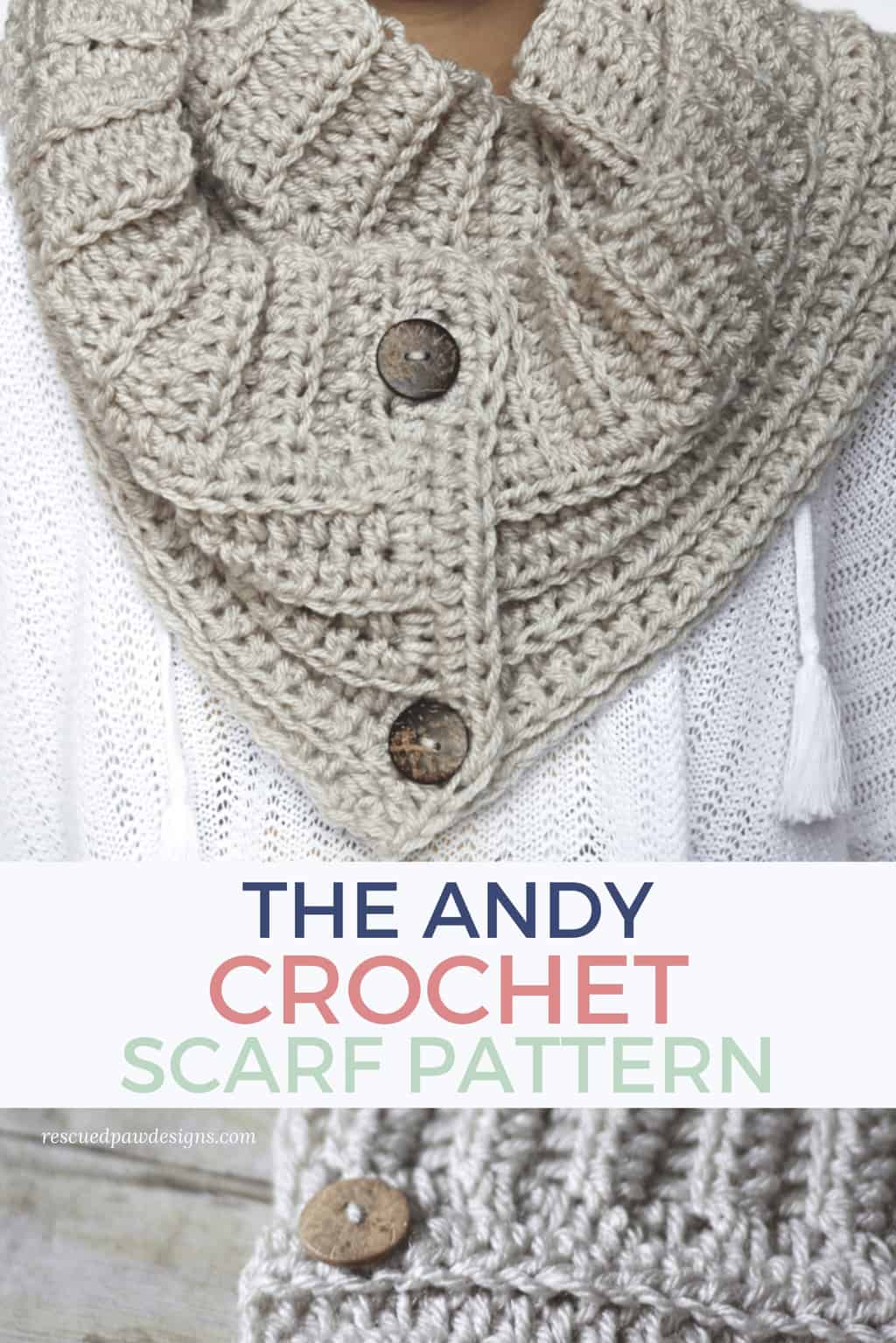 Crochet Button Scarf Pattern 