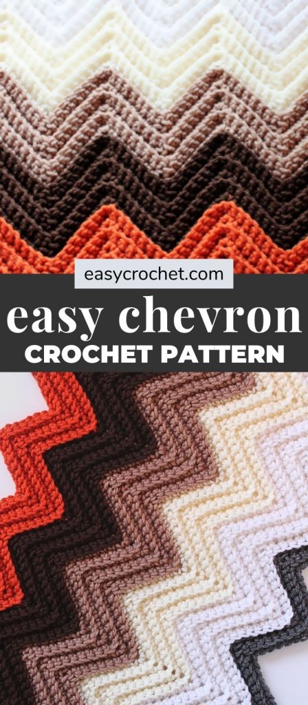 chevron single crochet back loop pattern