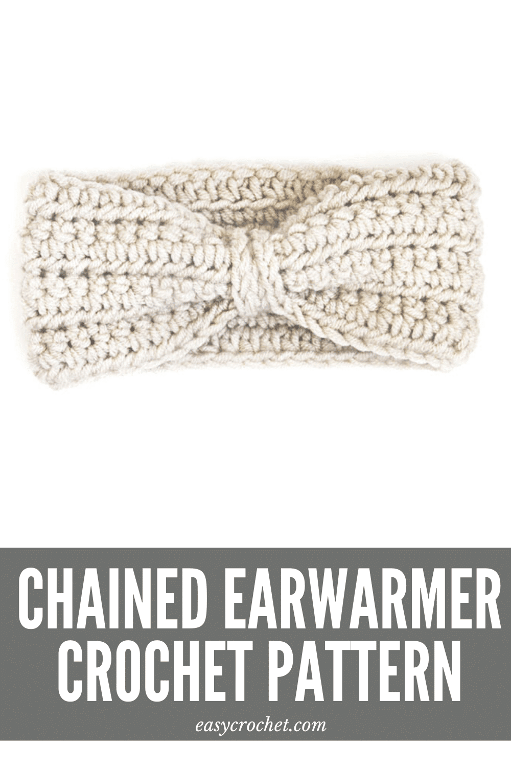 Free crochet ear warmer crochet pattern for an easy to crochet headband. Find this free crochet pattern at easycrochet.com via @easycrochetcom