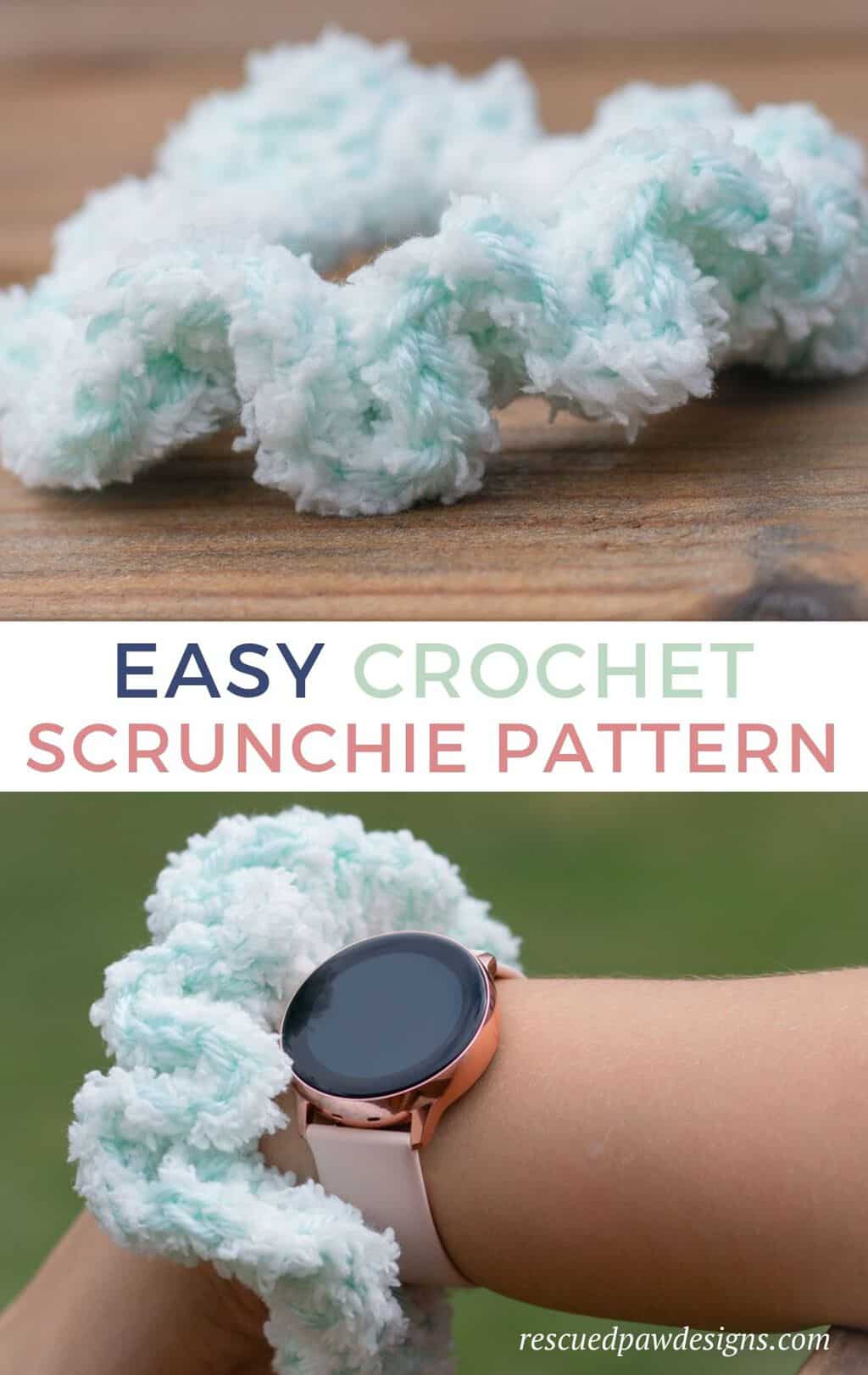 Crochet Hair Scrunchie Pattern