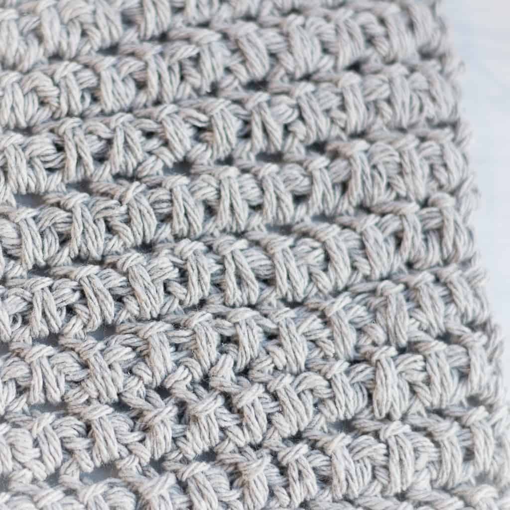 Crochet Herringbone Half Double Crochet Spike Stitch