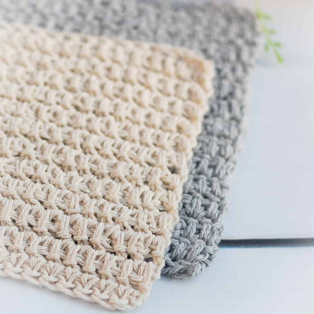 How to crochet spike stitches in a dishcloth! 