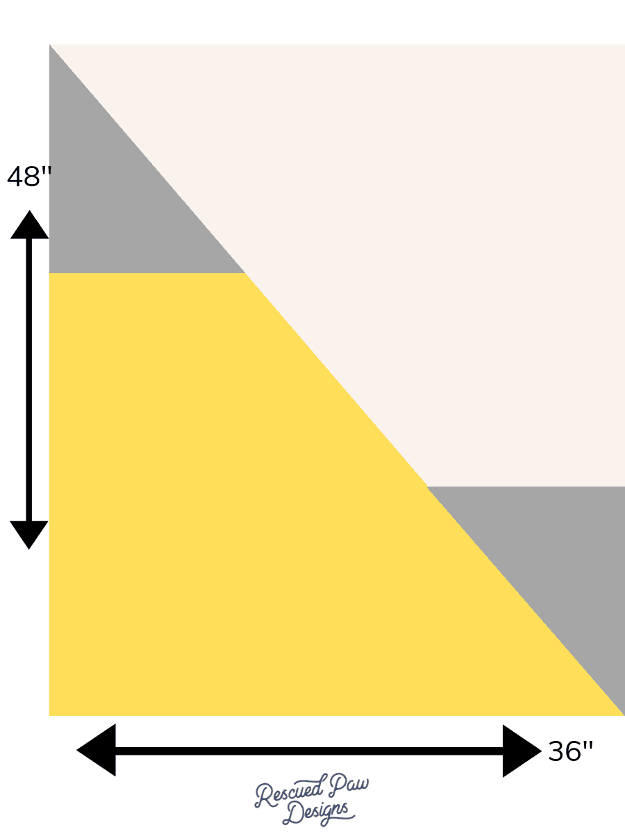 How to make a Triangle Baby BLanket Chart