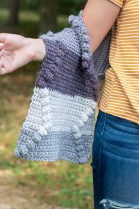Bobble Stitch Crochet Scarf Pattern