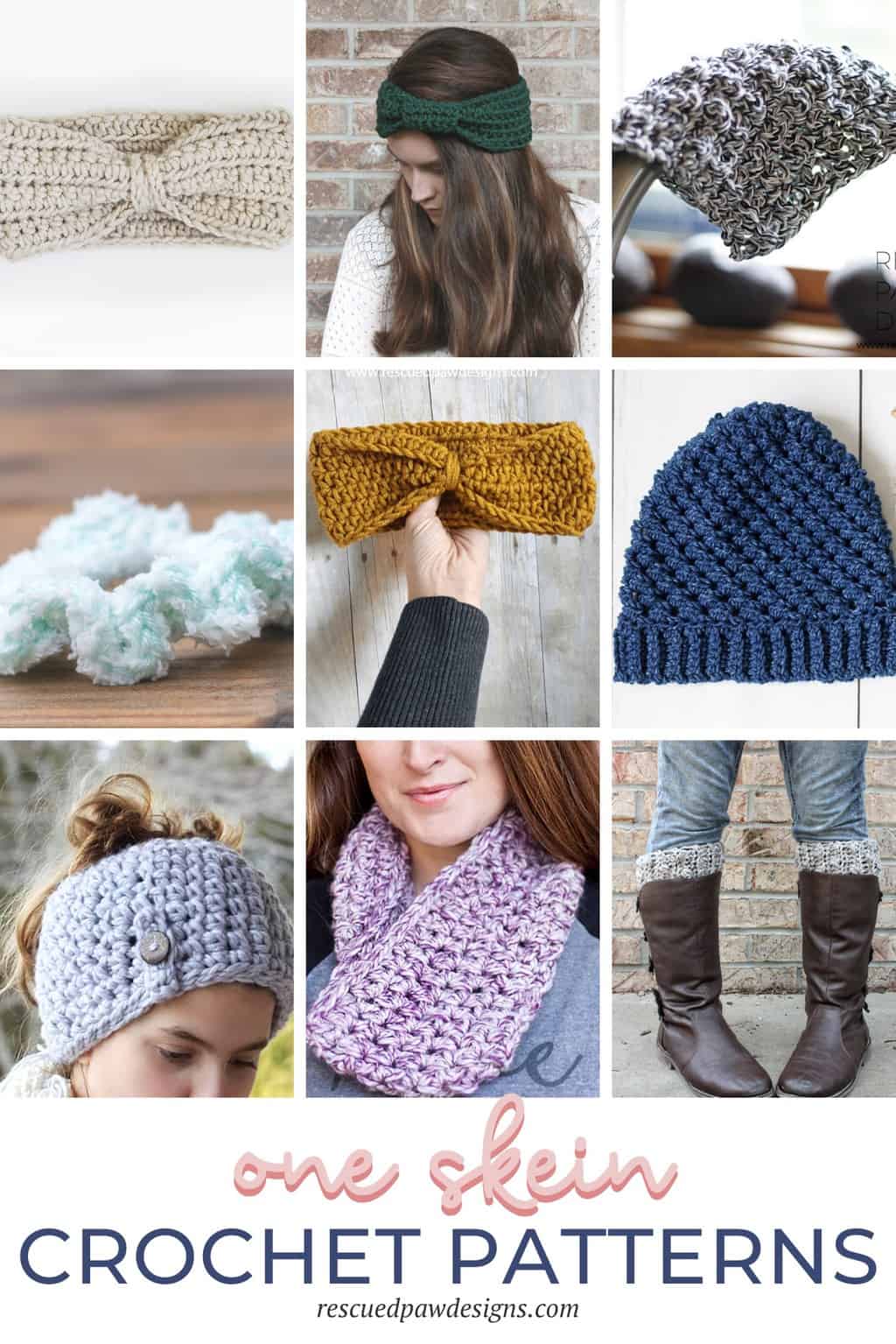 One Skein Knitting and Crochet Projects Ideas by Yarn Weight