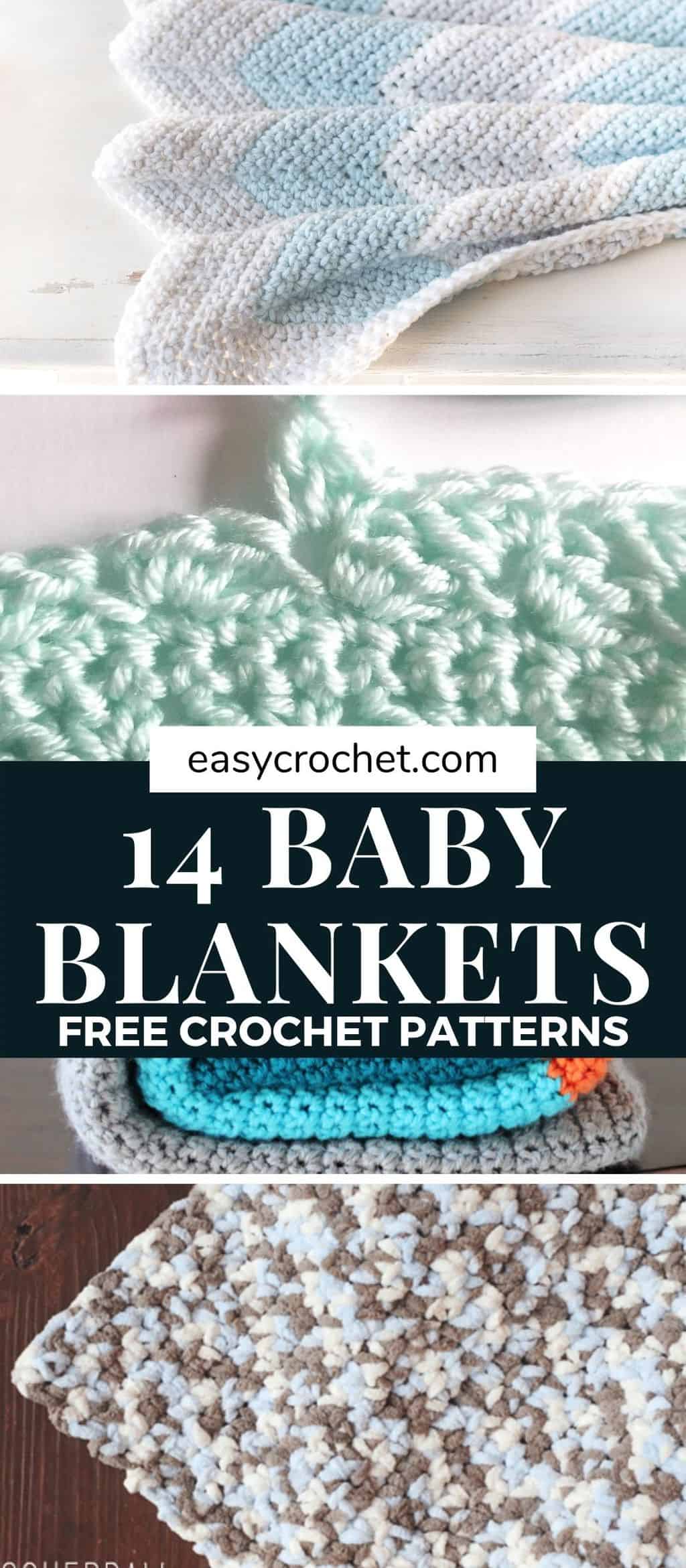 free crochet baby blanket patterns via @easycrochetcom