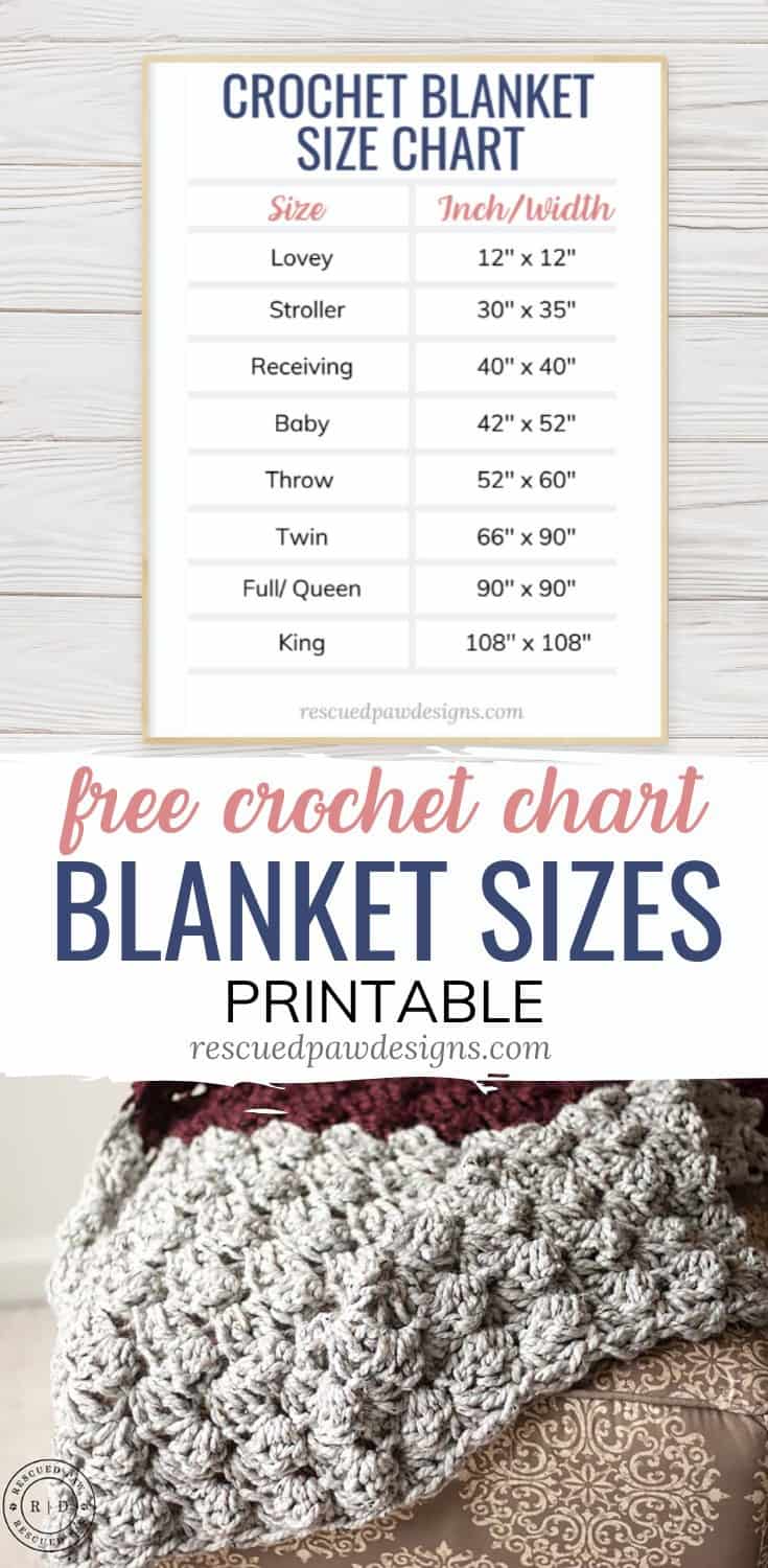 Crochet Blanket Sizing Chart Pin On Maria s Blue Crayon