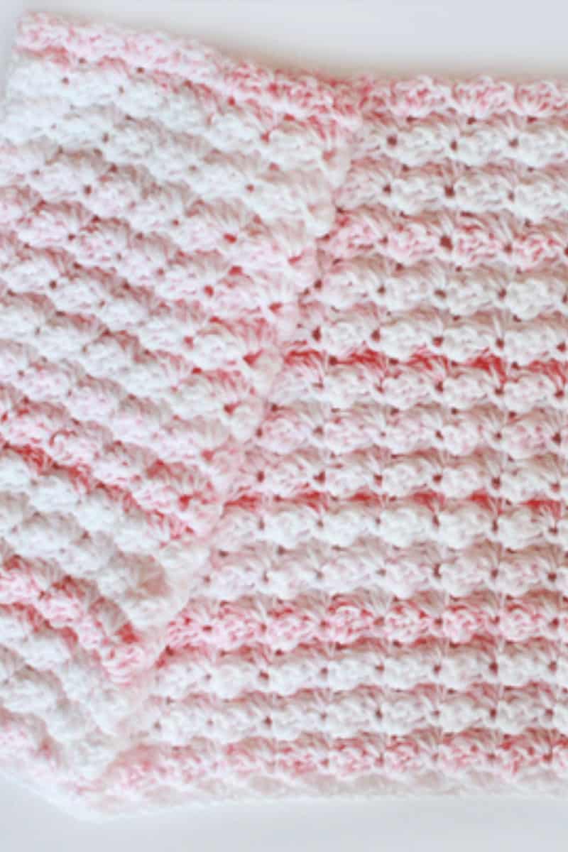 one color crochet baby blanket