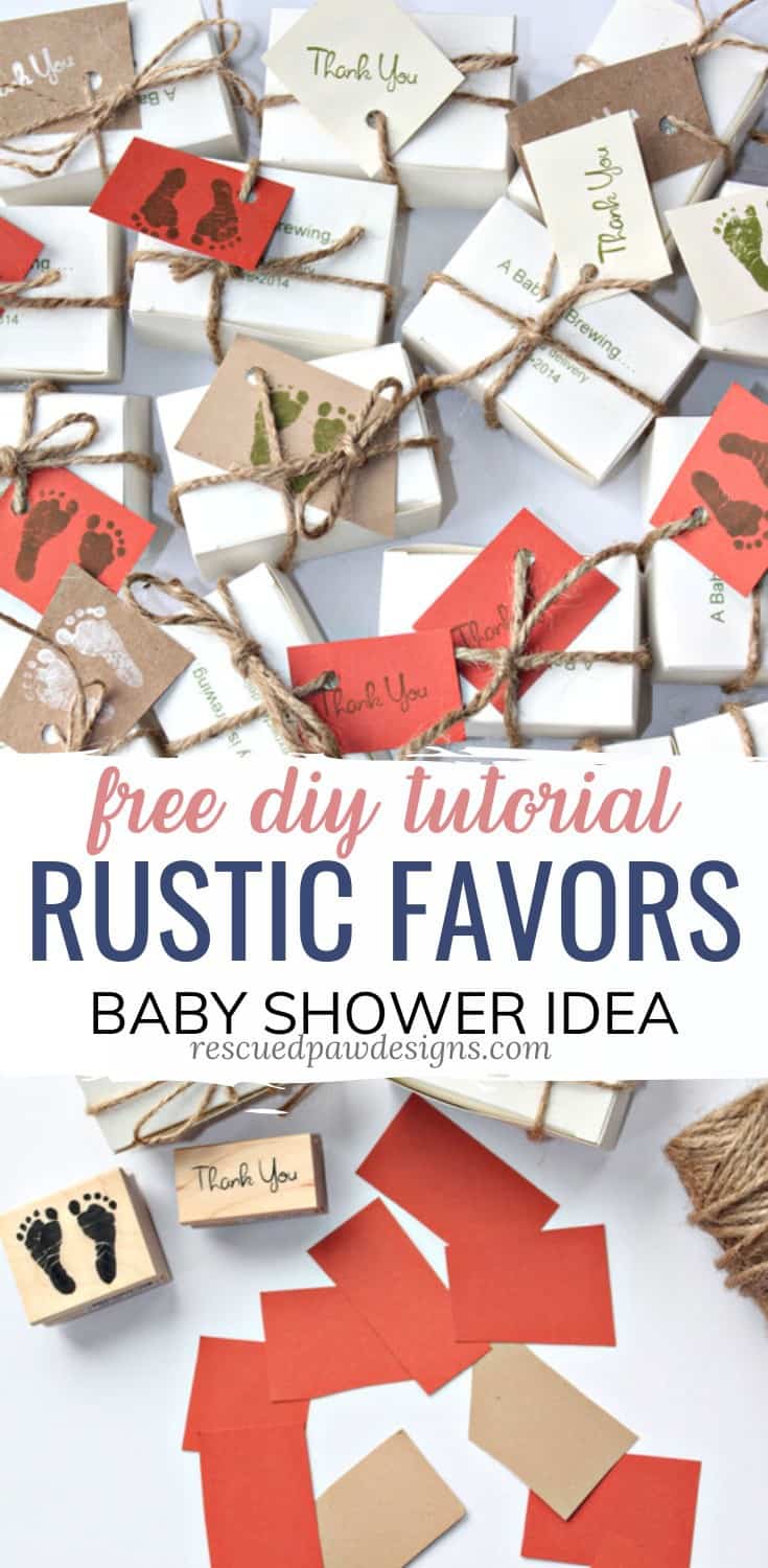 Rustic Baby Shower Favors DIY