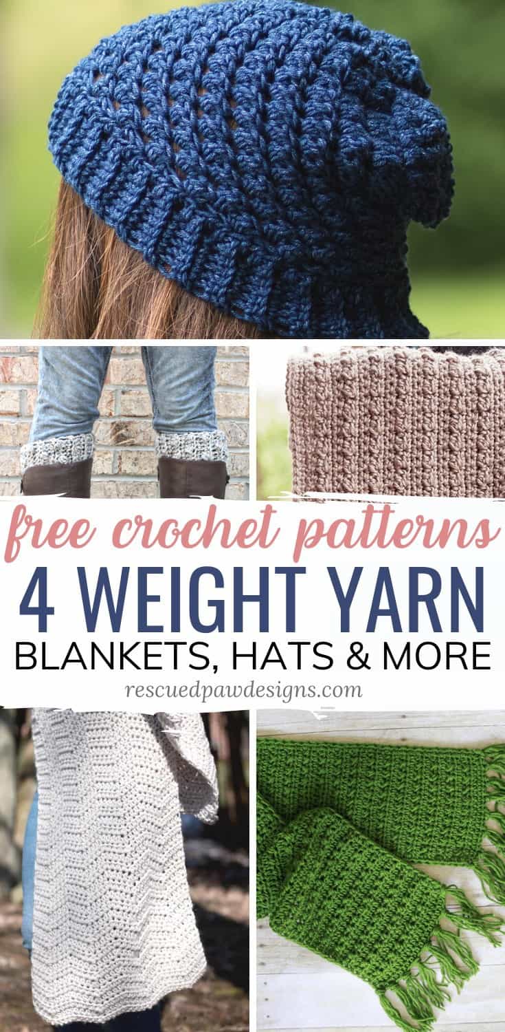 Yarn Weight #4 (Medium/Worsted) Crochet Patterns - Easy Crochet