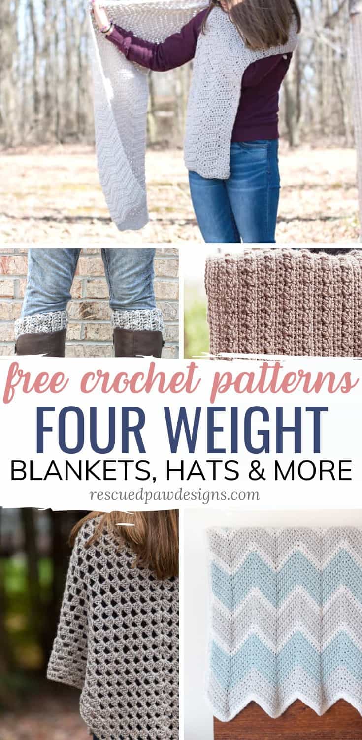 4 Yarn Weight Crochet Patterns