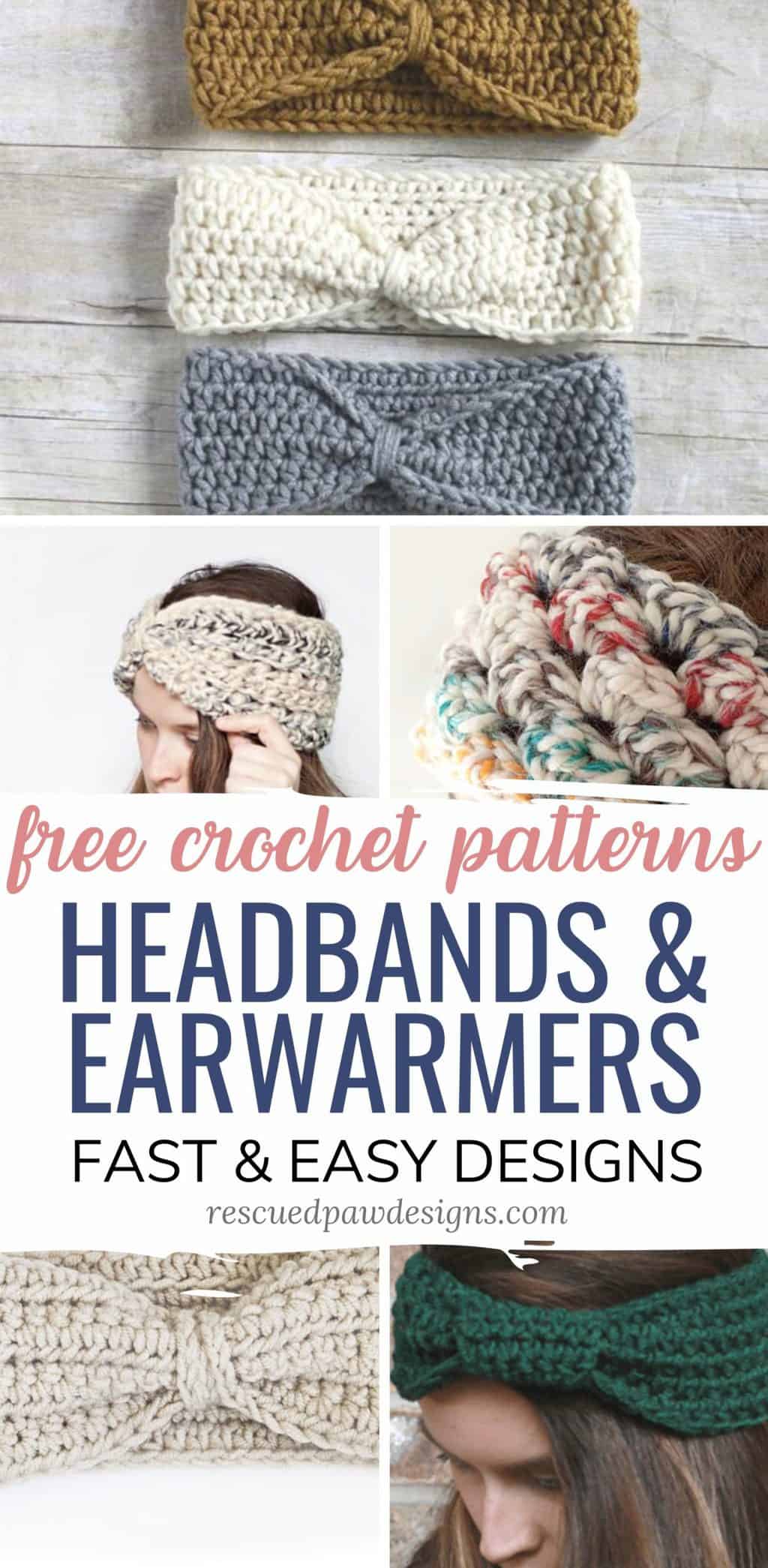 Ear Warmer Headband Crochet Patterns - Easy Crochet Patterns