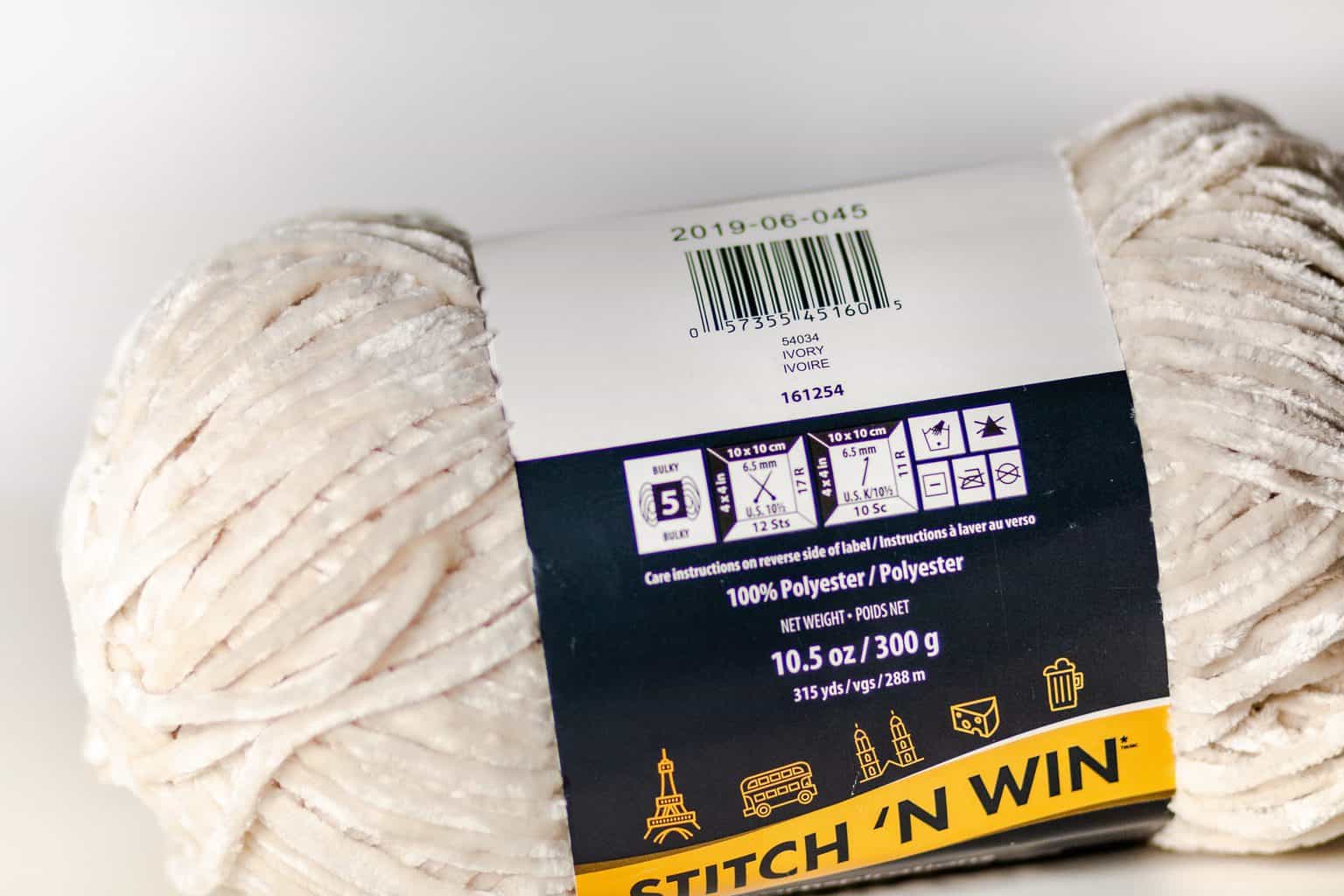 Bernat Velvet Yarn - White