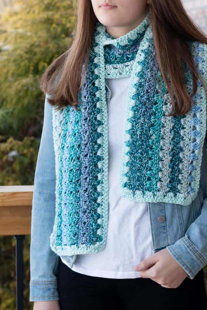 Mandala Ombre Yarn Crochet Scarf Pattern Easy Crochet Patterns