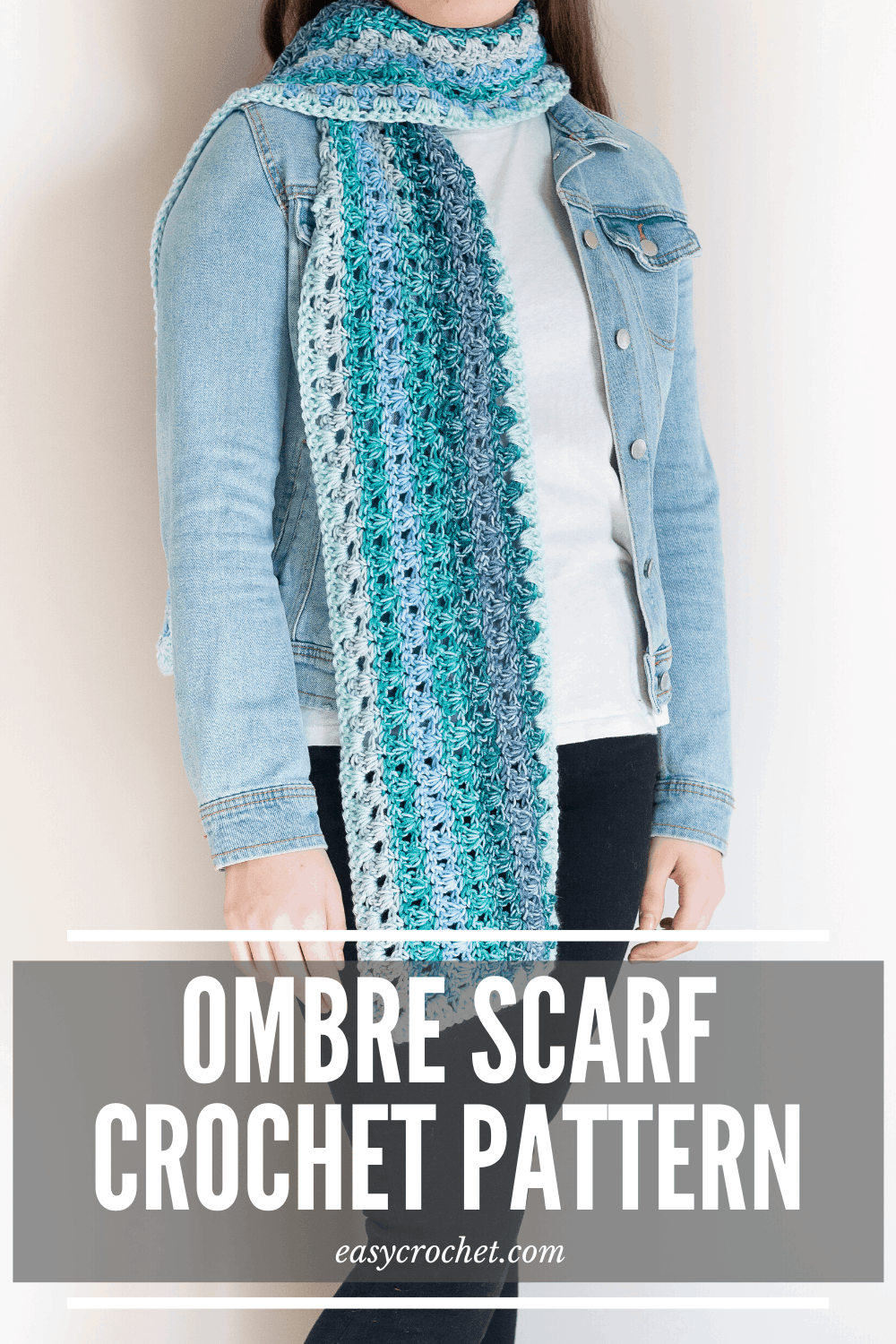 Free Crochet Scarf Pattern for an easy-to-make crochet scarf using Mandala yarn! Find the free pattern at easycrochet.com via @easycrochetcom
