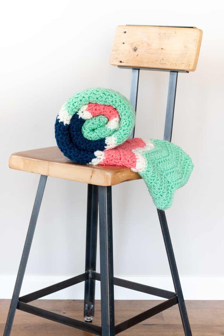 Clara Crochet Ripple Blanket