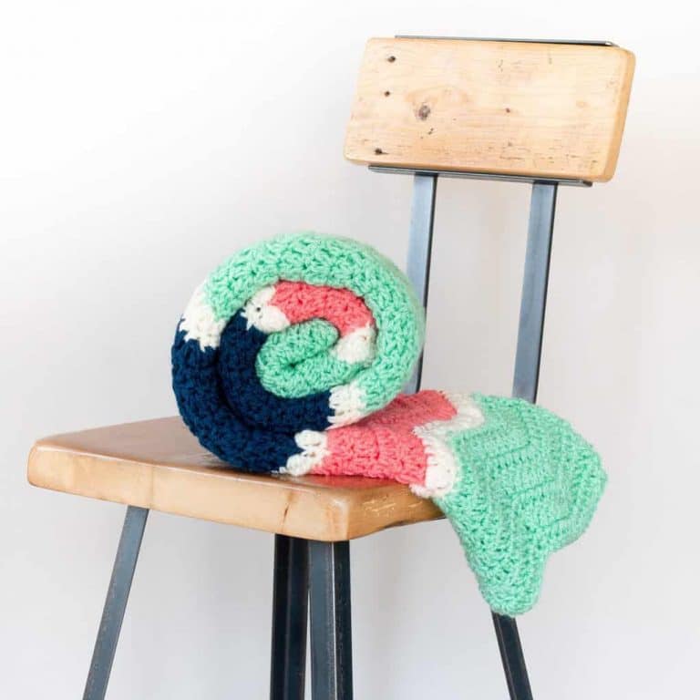 Clara Crochet Ripple Blanket