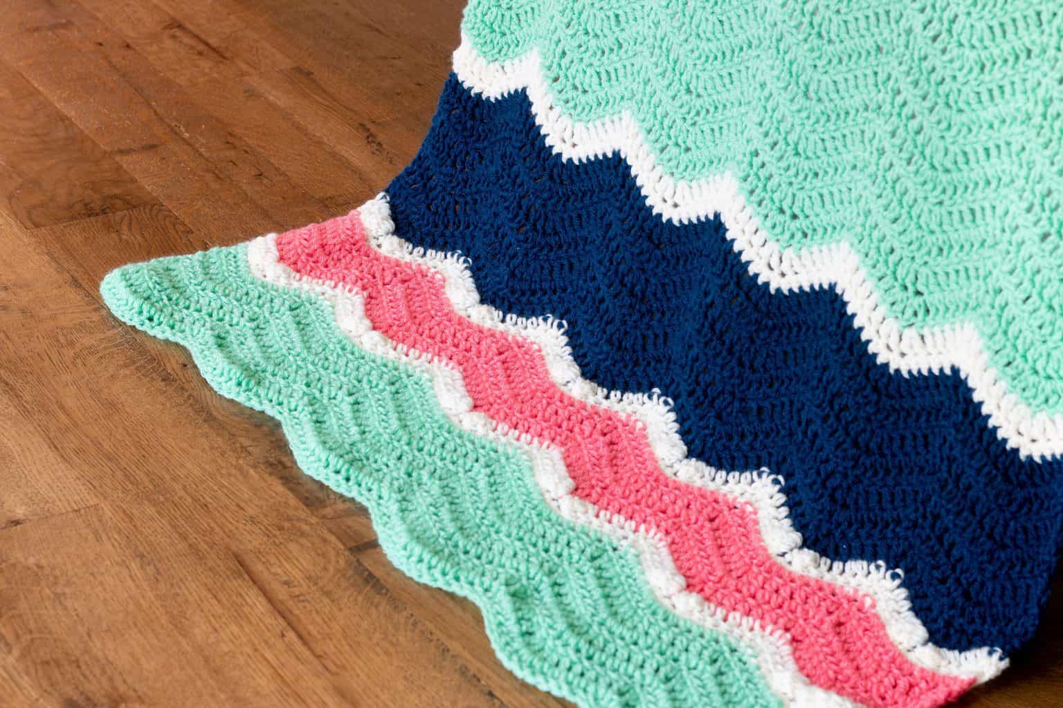 Blanket Ripple Crochet Pattern Easy Crochet Patterns