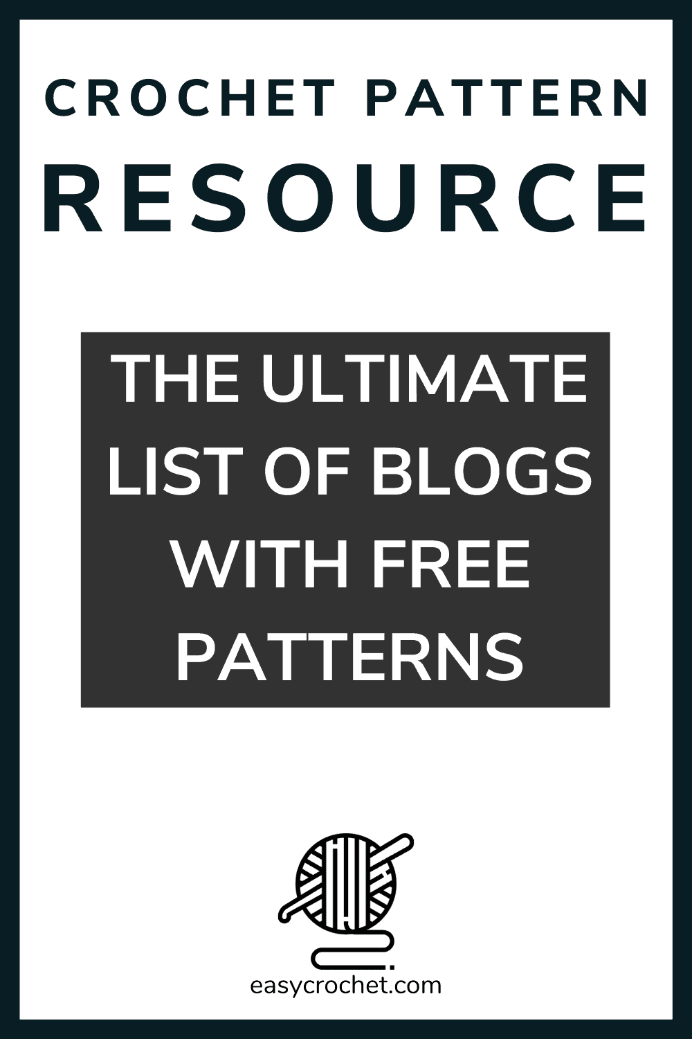 List of Blogs with Free Crochet Patterns