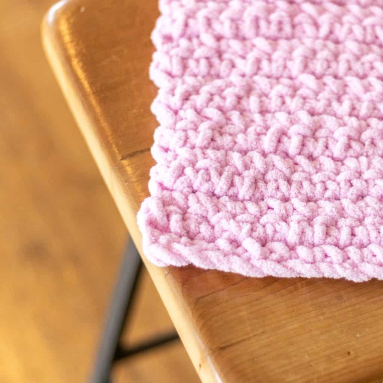 Single Stitch Baby Blanket Crochet Pattern