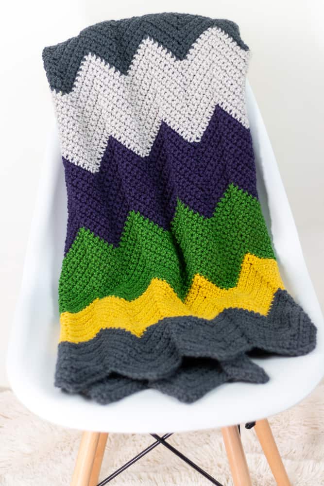 Free Chevron Crochet Blanket Pattern