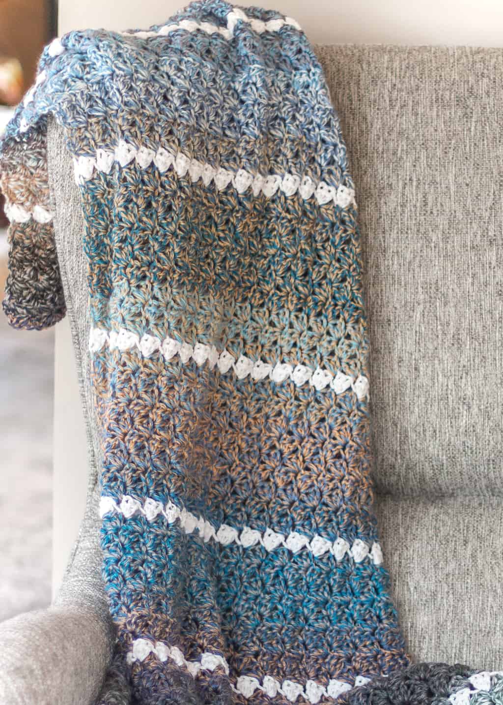 Easy Lap Blanket Crochet Pattern - Great for Beginners